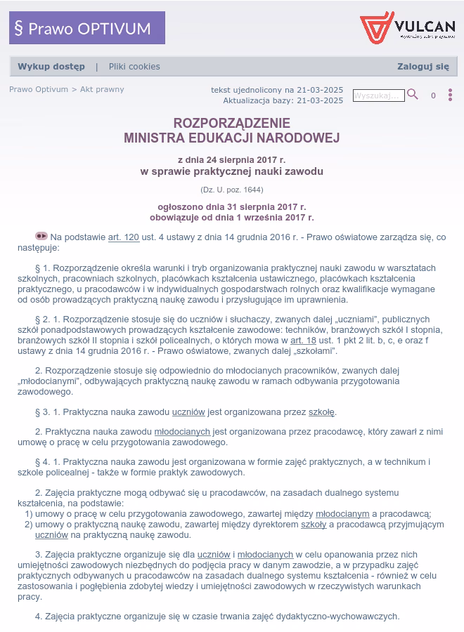 Czy u pracodawcy, u którego realizowana jest praktyczna nauka zawodu, muszą być wprowadzone standardy ochrony małoletnich?