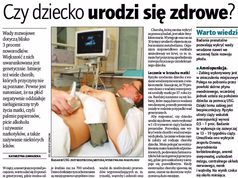 Jak wyglądają badania prenatalne na NFZ?