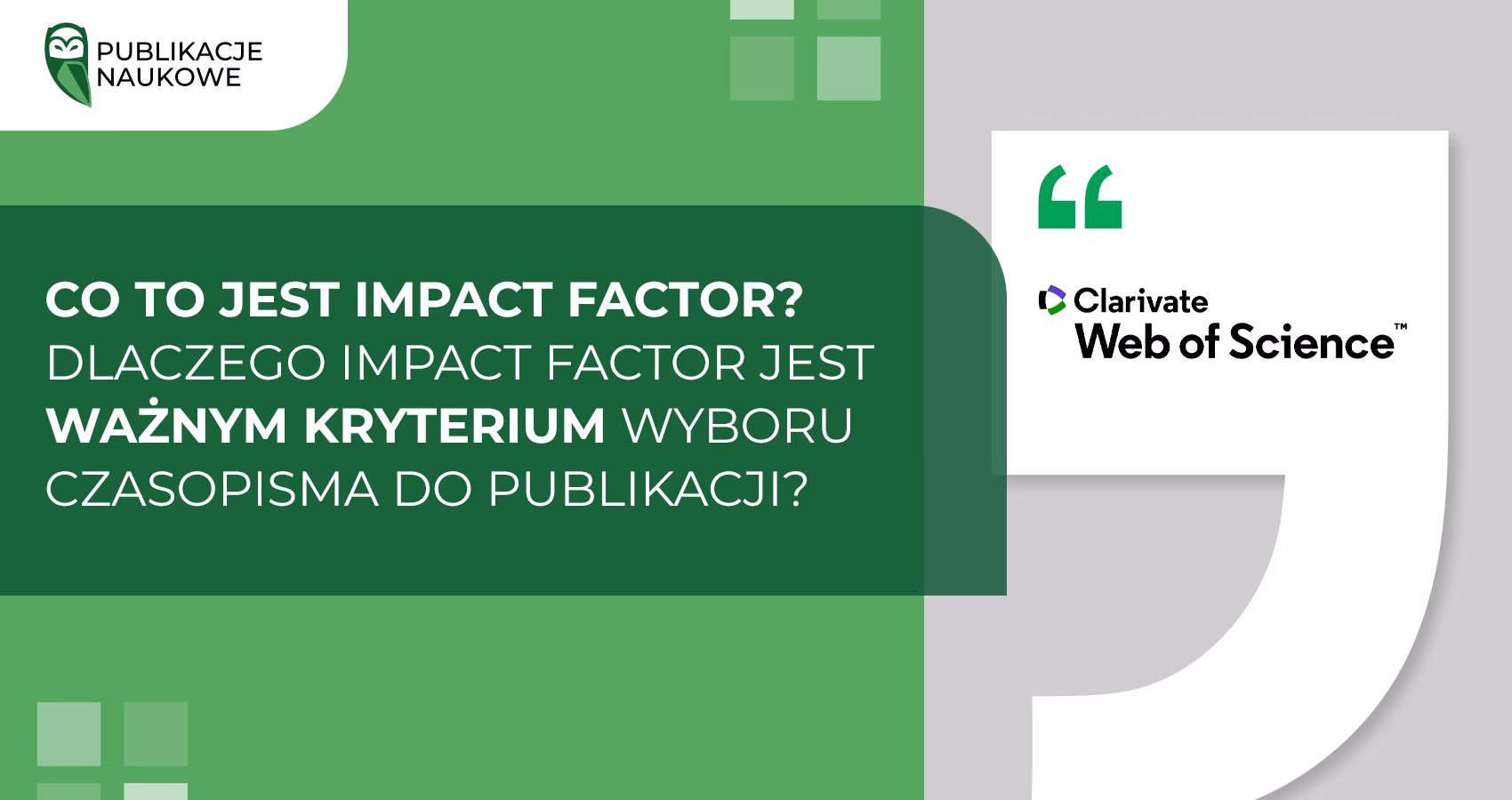 Jak sprawdzić czy czasopismo ma Impact Factor?