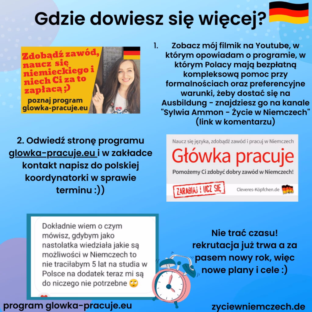Czy kształcenie zawodowe w Niemczech jest bezpłatne?