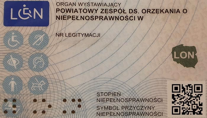 Jaka legitymacja dla ucznia z orzeczeniem?