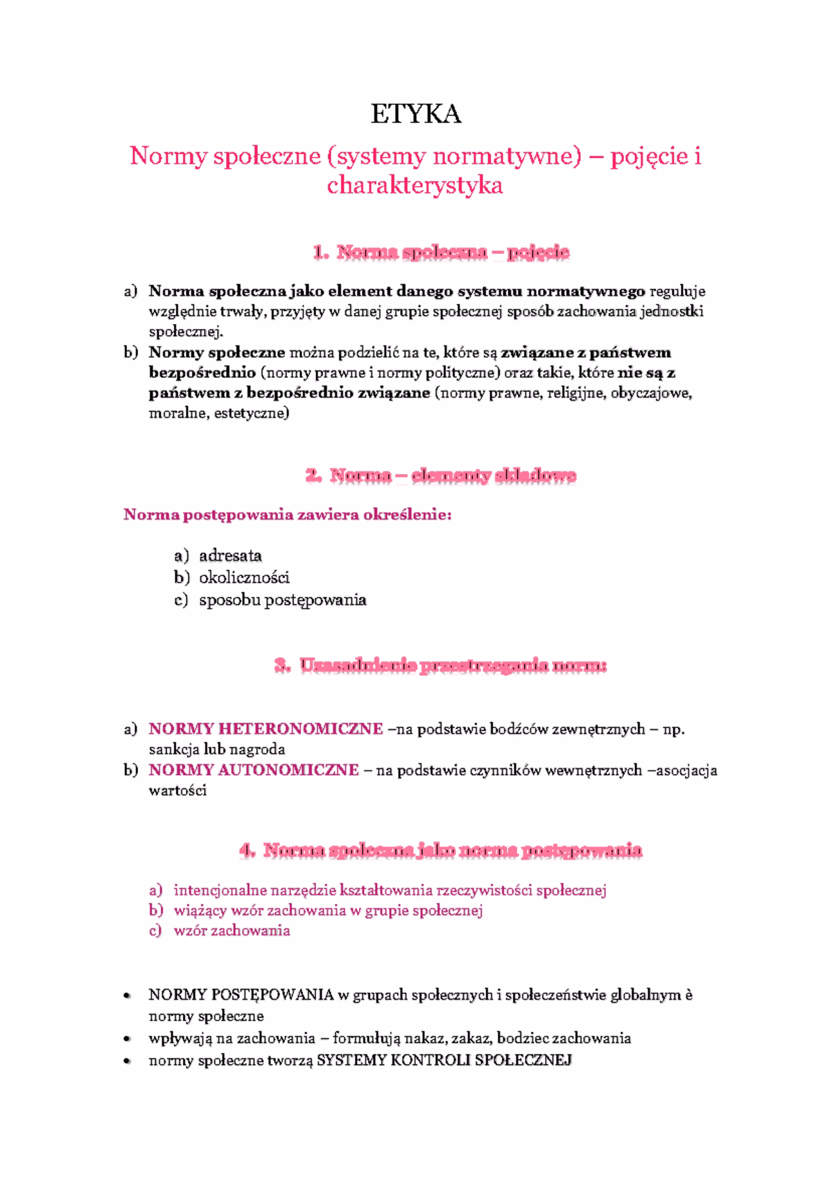 Jakie wymagania dotyczą respektowania norm społecznych i kształtowania postaw?