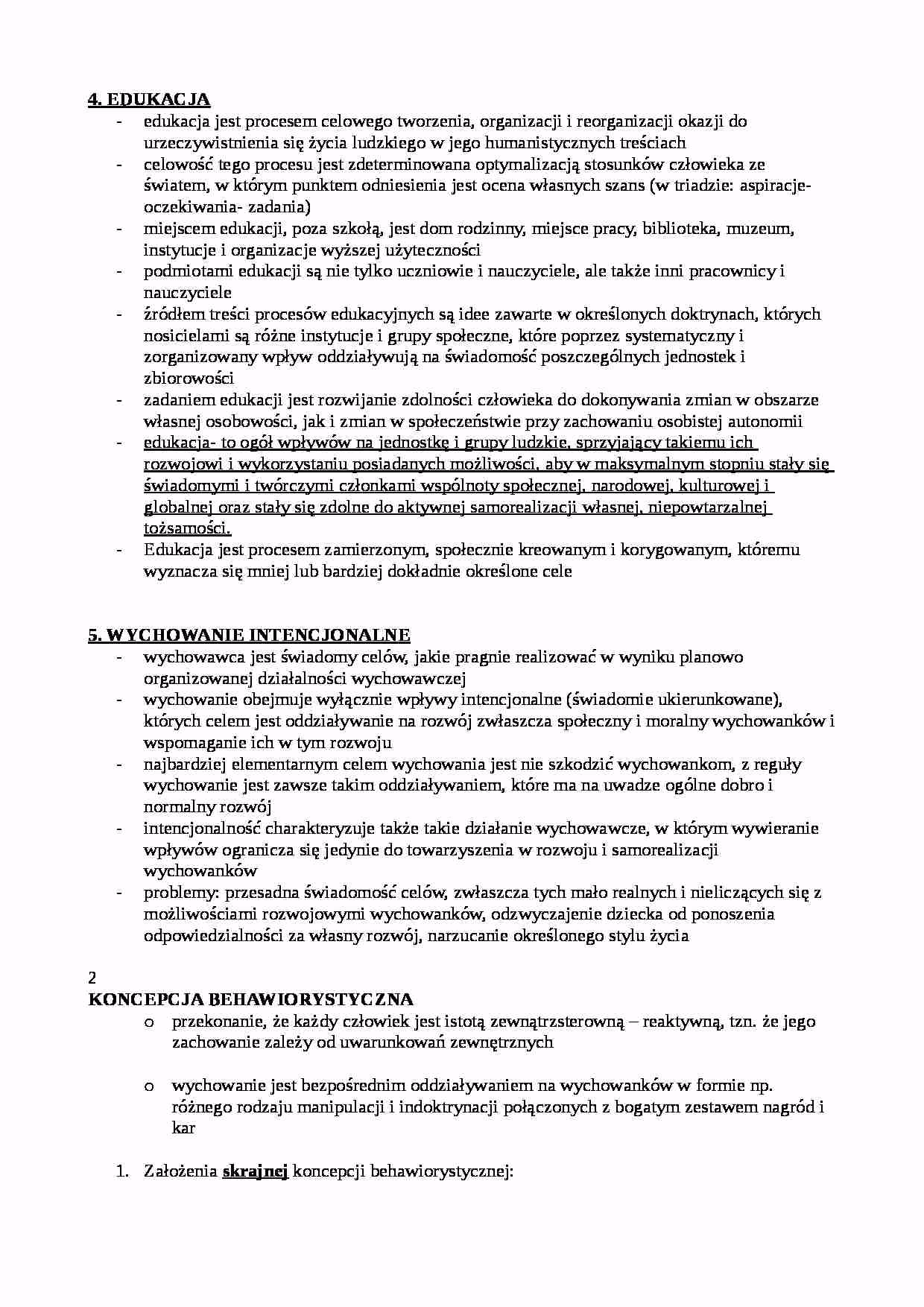 Na czym polega behawioryzm w pedagogice?