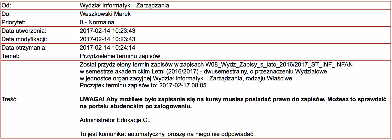 Czy można wrócić na studia po skreśleniu z listy studentów PWr?