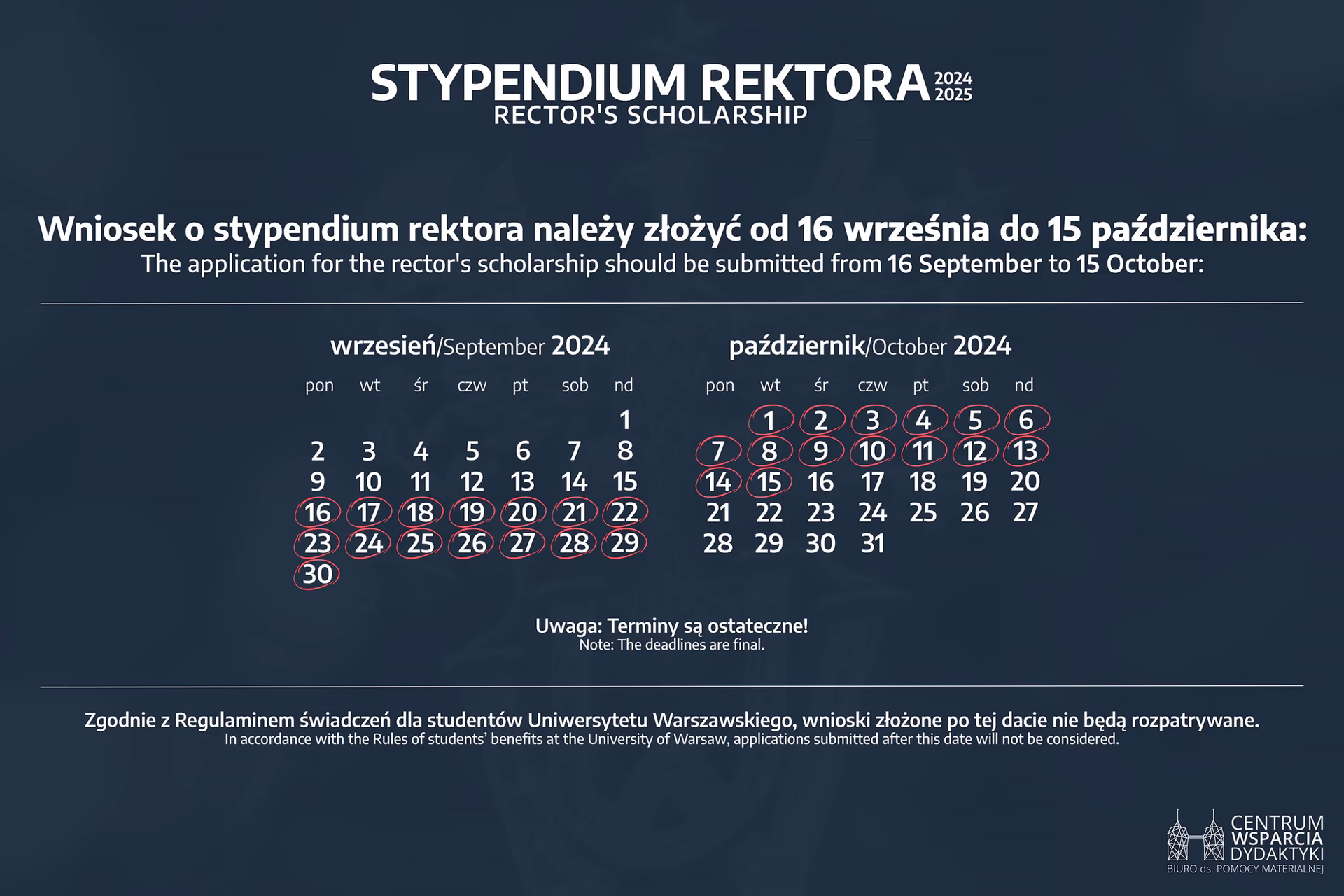 Ile wynosi stypendium rektora na UW?