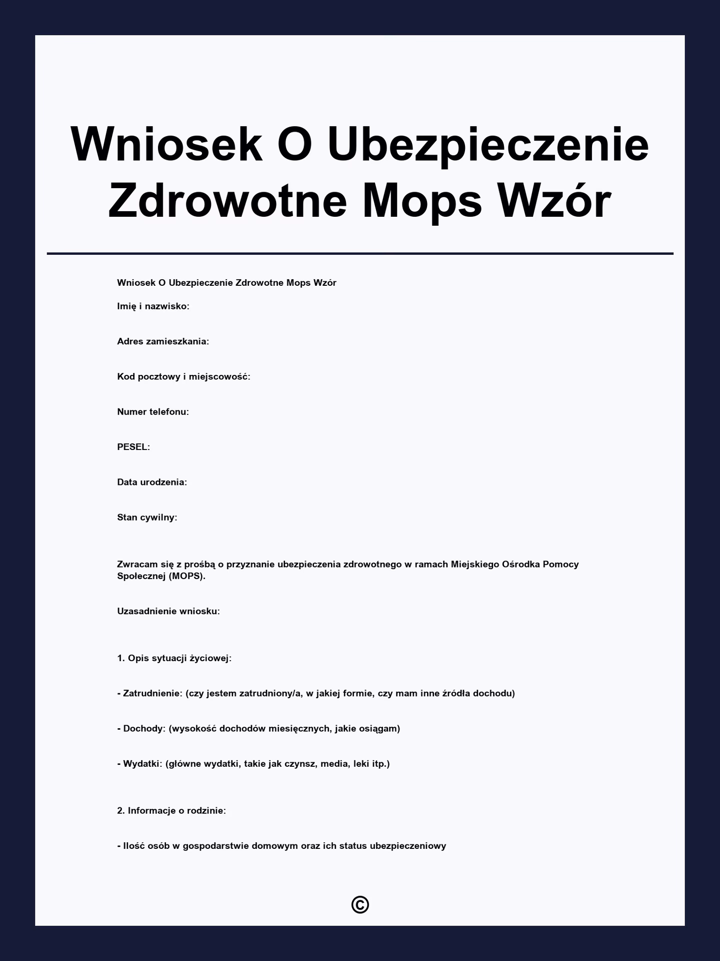 Czy MOPS daje ubezpieczenie?
