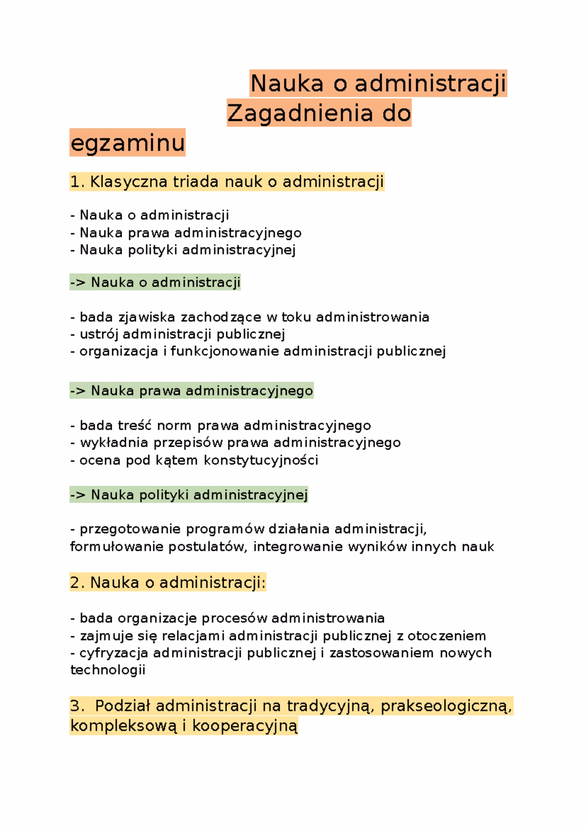 Co wchodzi w skład administracji?