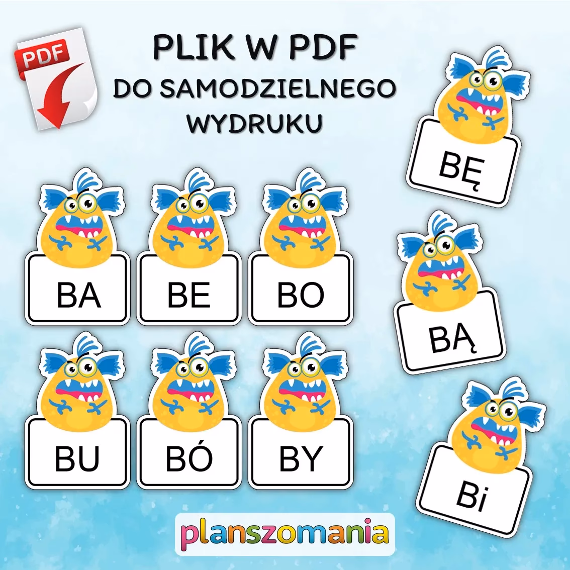 Na czym polega sylabiczna metoda nauki czytania w formacie PDF?