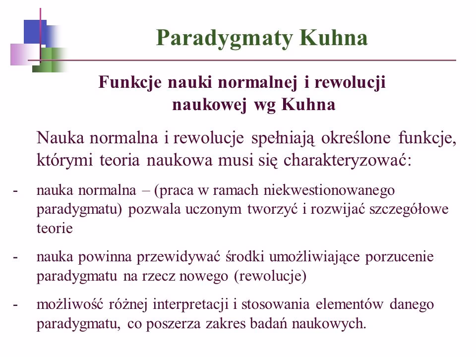 Jakie są paradygmaty nauki?