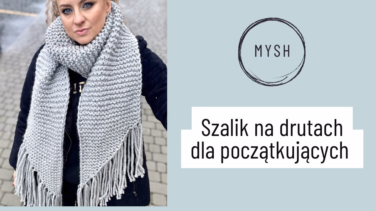 Na jakich drutach zrobić szalik?